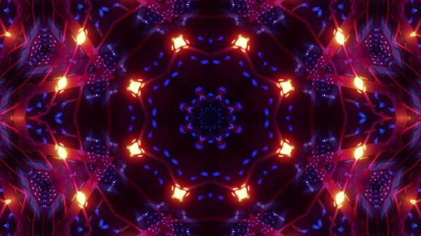Калейдоскоп Фон Яркими Узорами Розовый Синий Цвета — стоковое фото
