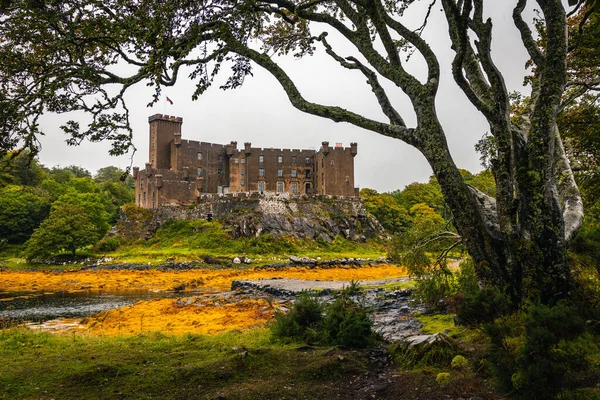 Uma Foto Close Castelo Dunvegan Dunvegan Reino Unido — Fotografia de Stock