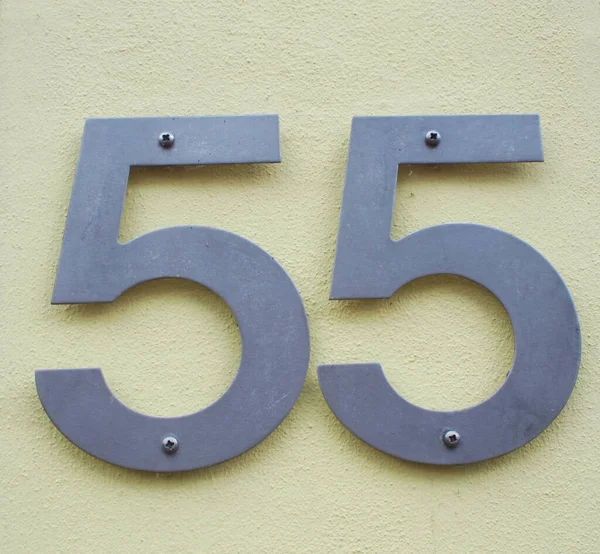 House Number Attached Wall — Stock Photo, Image