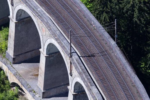 Histórico Puente Viaducto Ferroviario Montaña Semmering Austria — Foto de Stock
