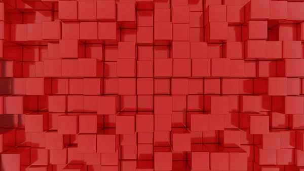 Rendu Motif Cubes Rouges Pour Les Décors Les Textures — Photo