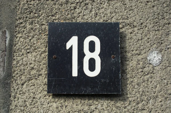 House Number Attached Wall — Stock Fotó