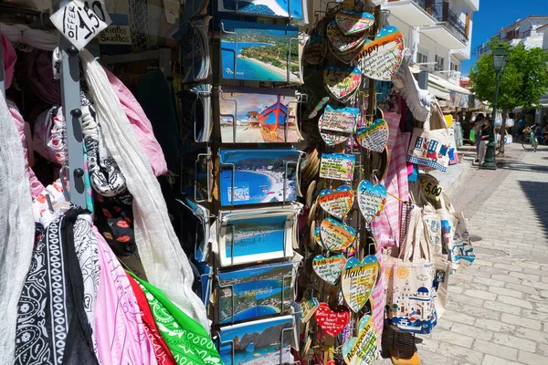 Loja Recordações Roupas Itens Popular — Fotografia de Stock