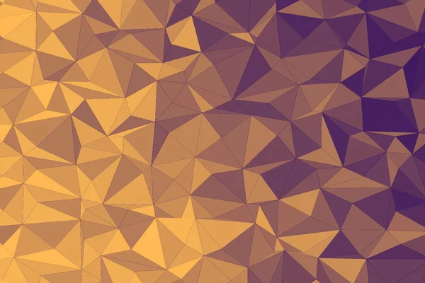 Uma Bela Ilustração Gradiente Peças Triangulares Amarelas Roxas — Fotografia de Stock
