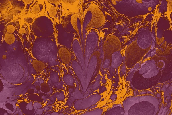 Абстрактний Фіолетовий Помаранчевий Фон Фарбою — стокове фото
