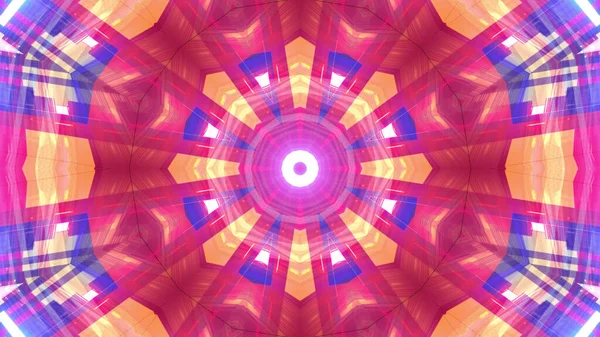 Kaleidoskop Pozadí Jasnými Vzory Růžové Fialové Barvy — Stock fotografie