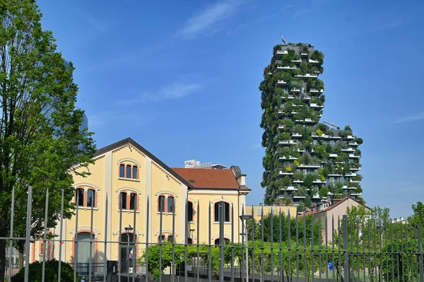 Milan Italie Juin 2021 Vue Extérieure Des Gratte Ciel Résidentiels — Photo