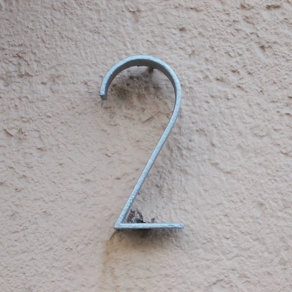 House Number Attached Wall — Stock Photo, Image