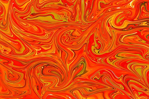 Fondo Abstracto Naranja Hecho Formas Curvas Entrelazadas —  Fotos de Stock