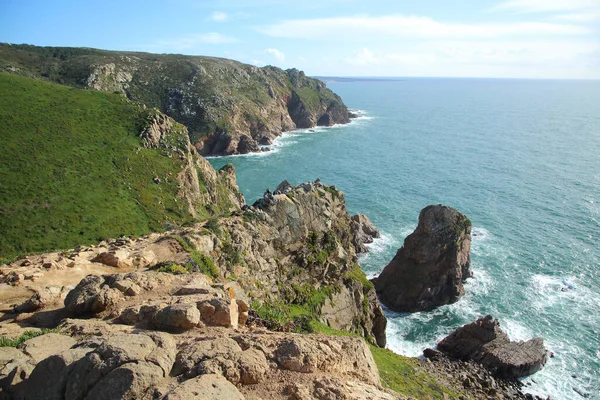 Sintra Cascais Doğal Parkı Ndan Güzel Deniz Manzarası — Stok fotoğraf