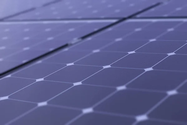 青い太陽電池パネルの詳細 — ストック写真