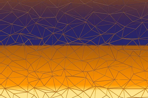 Belo Fundo Colorido Com Linhas Conectando Formas Triangulares — Fotografia de Stock