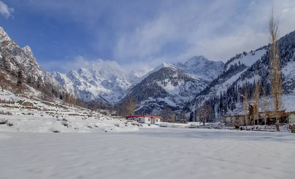Winter Landscapes Swat Valley Snowy Mountains Khyber Pakhtunkhwa Pakistan — Stock Photo, Image