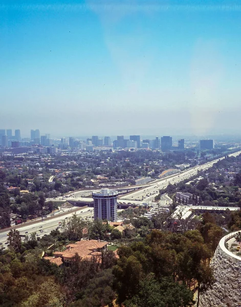 Una Vista Aérea West Hollywood Los Ángeles Los Bajo Cielo —  Fotos de Stock