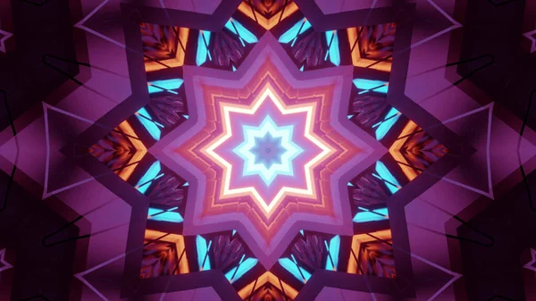 Kaleidoscope Background Bright Patterns Pink Blue Colors — Stock Fotó