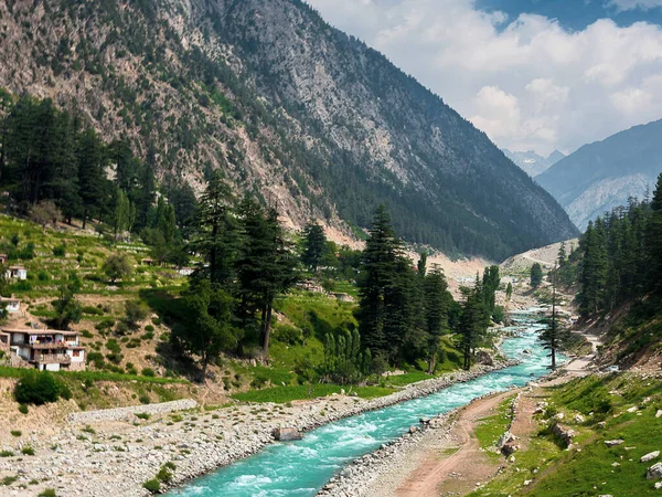 Güzel Swat Vadisi Kuzey Pakistan Yer Almaktadır Iyi Turizm Beldelerinden — Stok fotoğraf