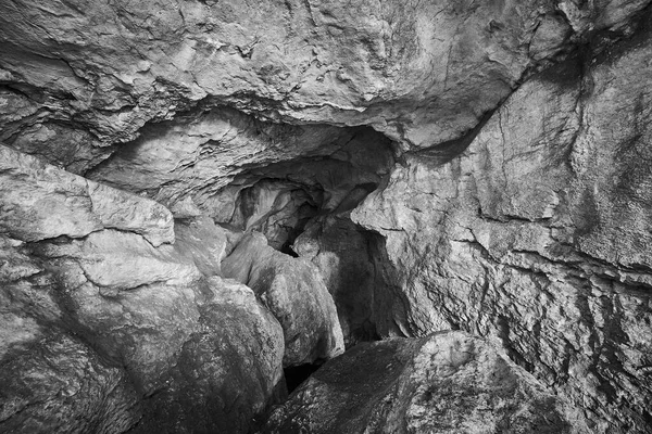 Der Schöne Hintergrund Der Höhle Graustufen — Stockfoto