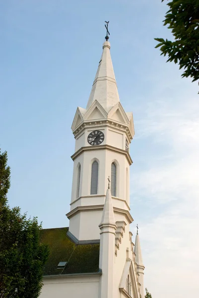 Chiesa Bianca Moerbisch Nel Burgenland — Foto Stock