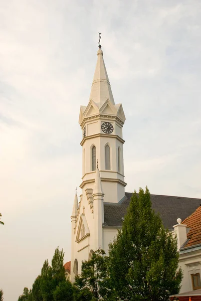 Λευκή Εκκλησία Του Moerbisch Στο Burgenland — Φωτογραφία Αρχείου