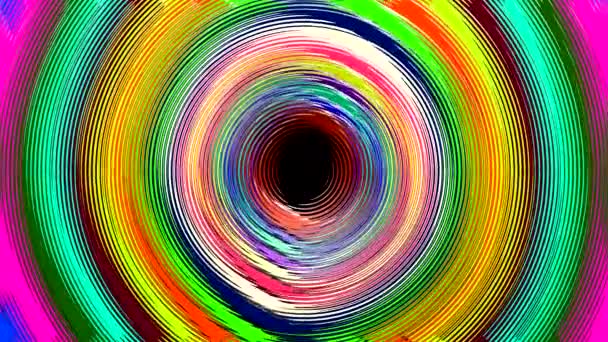 Uma Ilustração Abstrata Backgro Círculos Coloridos — Vídeo de Stock