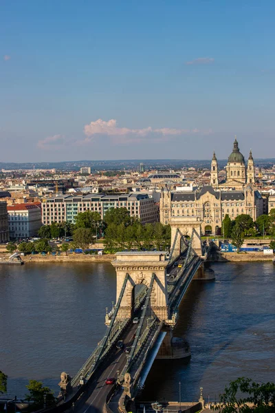 Budapest Hungary Jun 2021 Зображення Міста Згори — стокове фото