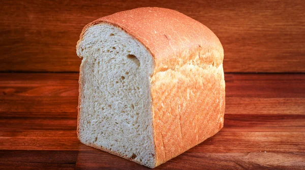 Горизонтальный Снимок Крупным Планом Кусочка Тостового Хлеба — стоковое фото