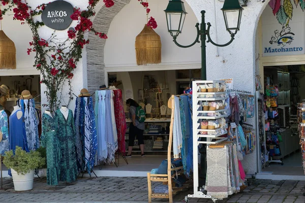 Loja Recordações Roupas Itens Popular — Fotografia de Stock