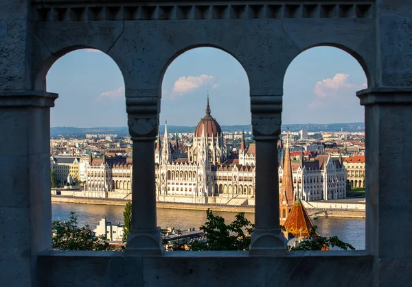 Budapest Hungría Junio 2021 Una Imagen Ciudad Desde Arriba — Foto de Stock