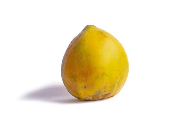 Eine Nahaufnahme Von Frischen Mango Früchten Mit Weißem Hintergrund — Stockfoto