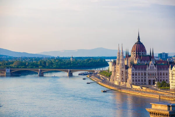 Budapest Ungern Jun 2021 Det Bild Staden Ovanifrån — Stockfoto