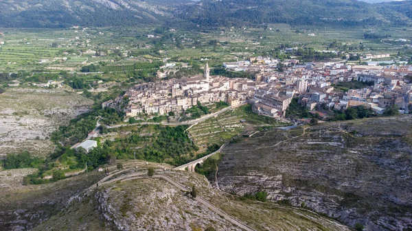 Beautiful View Ancient Village Bocairent Valencia Spain — Fotografia de Stock