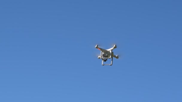 Multicopter Vídeo Aéreo Voado Pelo Videógrafo Para Projeto Vídeo Natureza — Vídeo de Stock