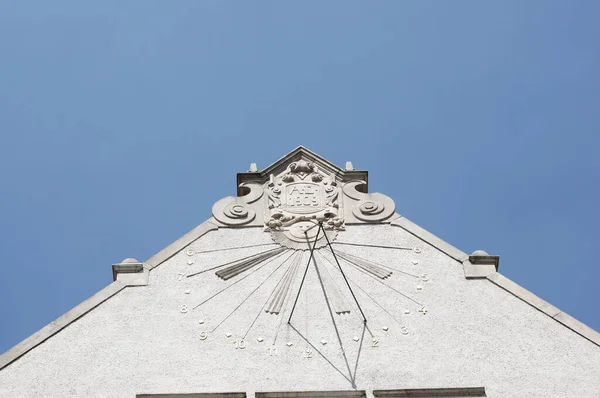 Poznan Poland May 2017 Close Top Adam Mickiewicz University Building — Stock Fotó