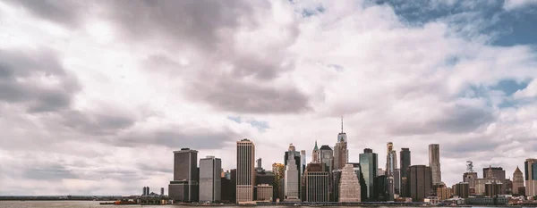 Une Vue Panoramique Brooklyn Heights Promenade New York Aux États — Photo