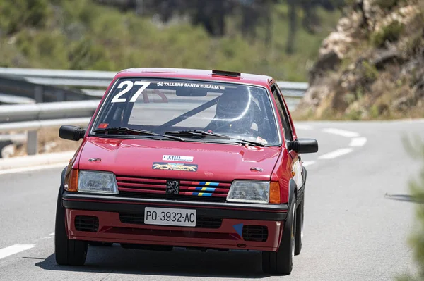 Barcelona Spain Haziran 2021 Barcelona Spanya Haziran 2021 Peugeot 205 — Stok fotoğraf