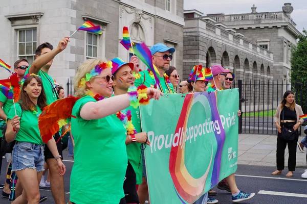 Dublín Irlanda Junio 2019 Una Marcha Representantes Del Post Festival — Foto de Stock