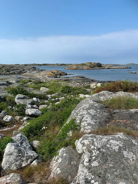 View Archipelago Northern Gothenburg Vertical Nature Photography Blue Sky Sea — Stock Photo, Image