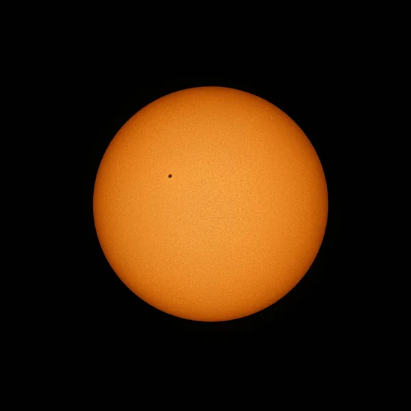 Widok Przez Teleskop Słońca Sunspot — Zdjęcie stockowe