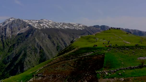 Une Vue Aérienne Touriste Sommet Montagne Bosnie Herzégovine — Video