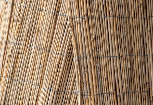 Bambu Halm Vägg Konsistens Bakgrund — Stockfoto