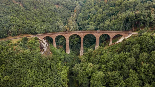 Egy Légi Felvétel Schmittentobel Viaduct Hídról Schmittenben Svájcban — Stock Fotó