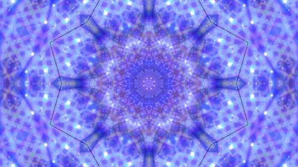 Rendering Cool Futuristic Kaleidoscope Patterns Blue Purple Vibrant Colors — Φωτογραφία Αρχείου