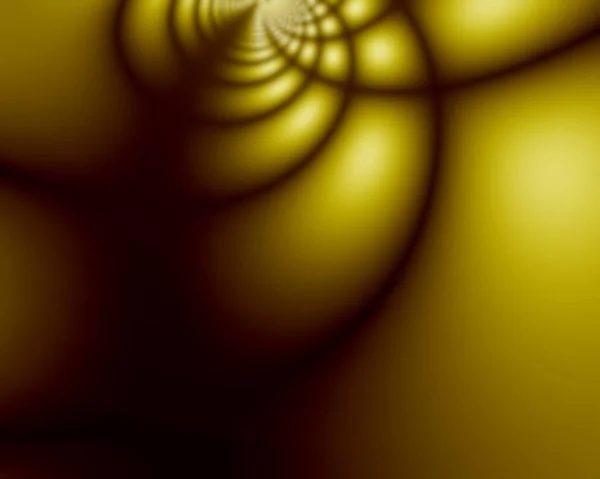 Uma Renderização Padrão Espiral Abstrato Preto Ouro — Fotografia de Stock