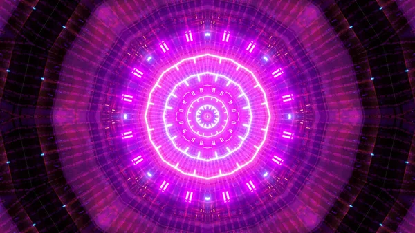 Rendering Cool Futuristic Kaleidoscope Patterns Dark Purple White Vibrant Colors — Φωτογραφία Αρχείου