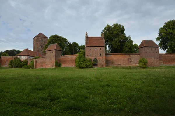 Een Historisch Oud Bisschoppelijk Paleis Wittstock Dossel Duitsland Onder Een — Stockfoto