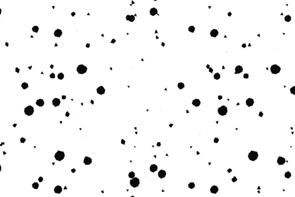 白地に黒の散乱形をした二次元のイラストが描かれています — ストック写真