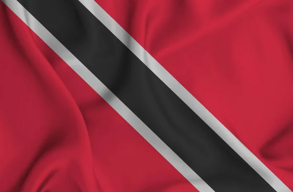 Trinidad Tobago Bayrağını Sallamanın Bir Çizimi Arka Plan Için Harika — Stok fotoğraf