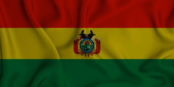 Une Illustration Drapeau Bolivie Agitant Idéal Pour Fond — Photo