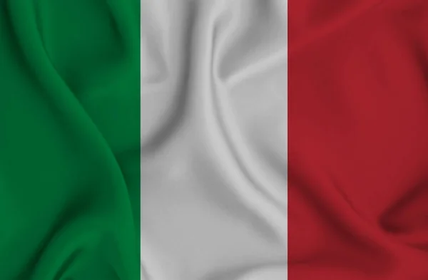 Una Ilustración Ondear Bandera Italia Ideal Para Fondo —  Fotos de Stock