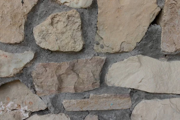 Taş Duvar Dokusu Arkaplanının Yakın Çekimi — Stok fotoğraf